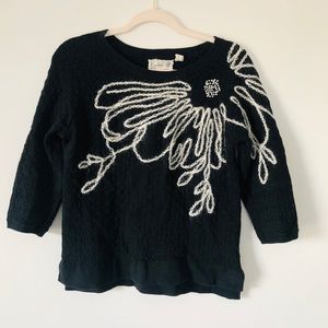 Anthropologie Field Flower Sweater